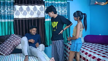 Desi Virgin Hardcore Threesome Fuck At Home (hindi Audio)