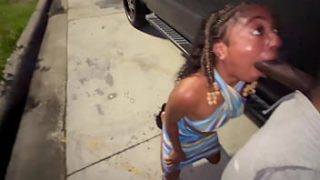 Trucker’s Wife Sucks My Dick In Parking Lot Like A Lot Lizard