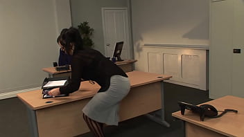Kerry Louise Bends Over The Desk For A Steamy Office Encounter