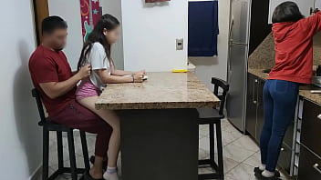 Naughty Niece Likes Sitting On Uncle’s Lap In Front Of Wife