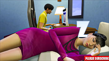 Japanese Stepson Fucks Asian Stepmom After Watching Porn Together – Family Taboo
