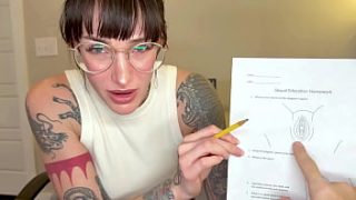 Stepmom Assists With Sex Education Homework