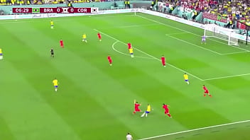 Brazil Dominates South Korea With A 4-1 Victory.